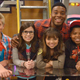 Mitchell with the cast of Game Shakers